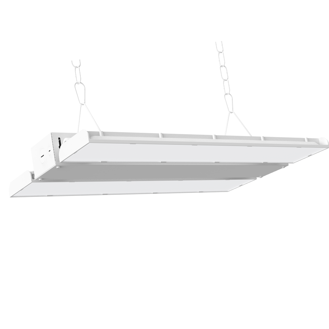 LED Linear High Bay – Foldable, Selectable Wattage & CCT