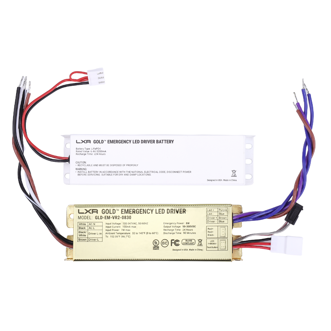 LED Emergency Battery Backup LED Driver – Wide-Range Output (VR2 Series), Self-Testing, UL 924 3