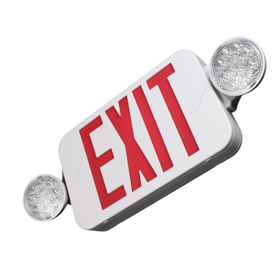 Rounded Exit Sign Fidelighty | Commercial LED Lighting Supplier