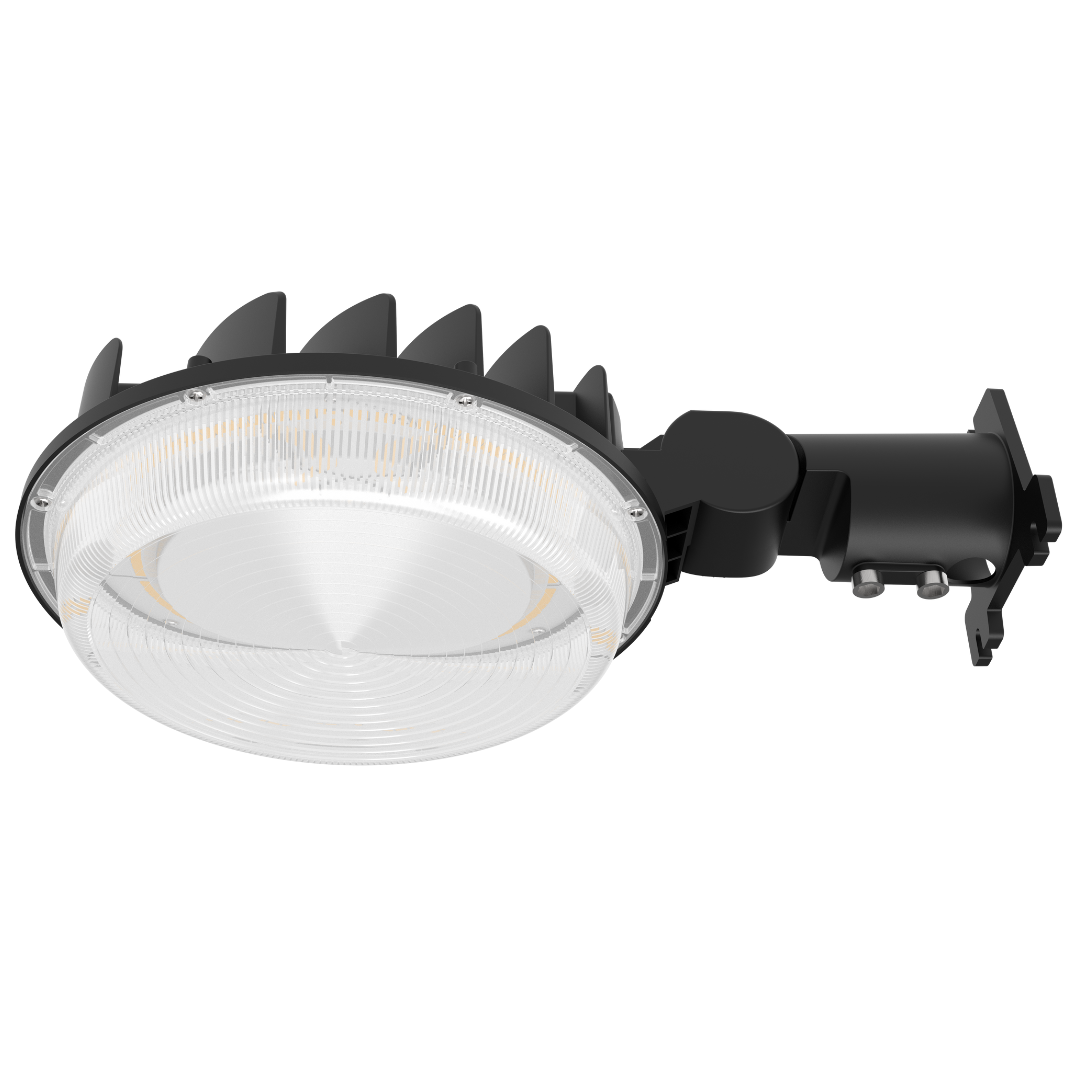 LED Area Light – Round Profile, Dusk-to-Dawn, Selectable or Fixed Wattage, Selectable CCT, 100W Max