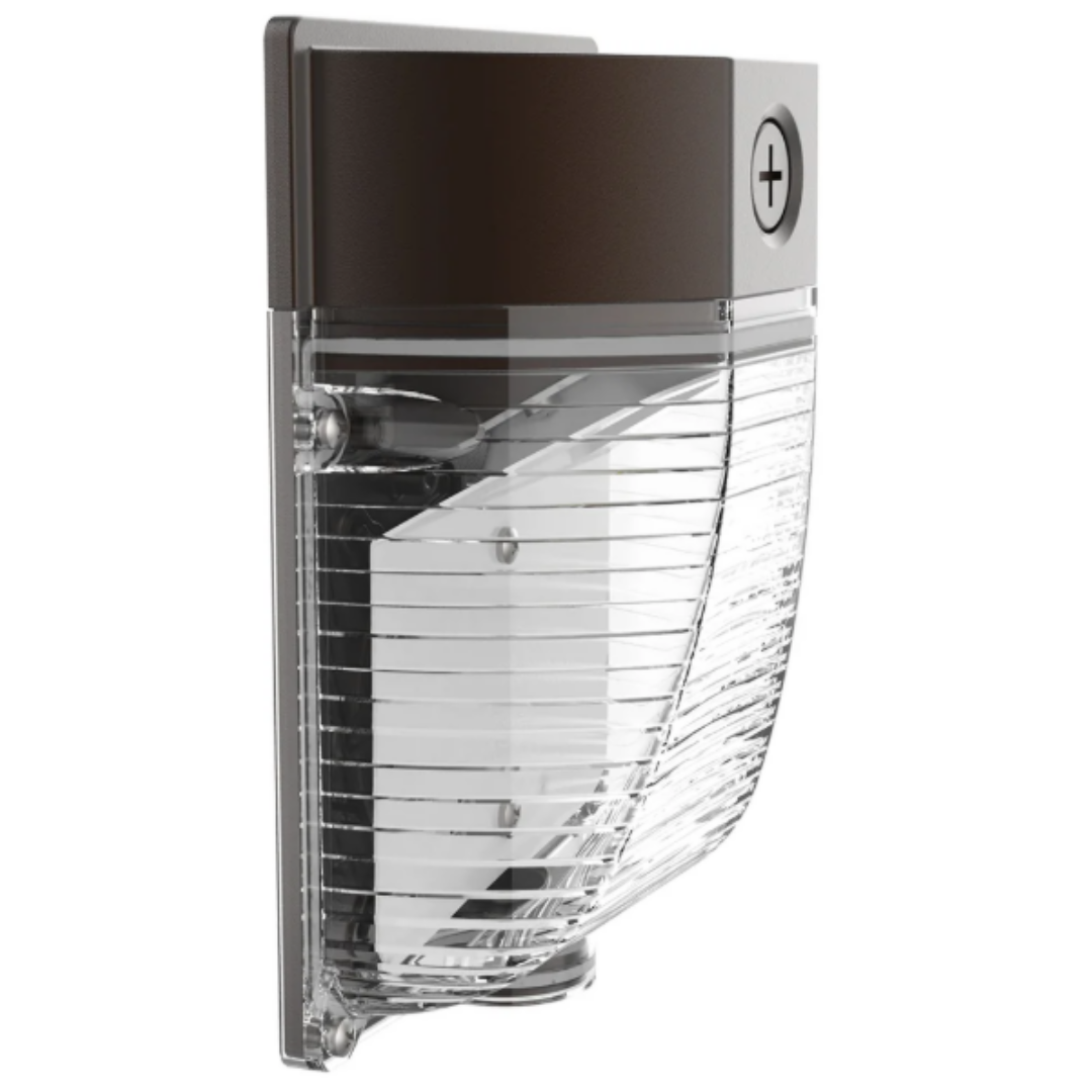 LED Mini Clear Lens Wall Pack – Single Wattage, Selectable CCT, Semi-Cutoff, IP65