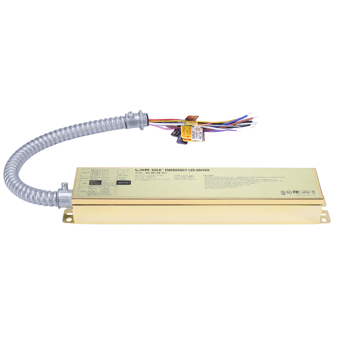 LED Emergency Battery Backup LED Driver – High-Output for Linear High-Bay Fixtures (LHB Series), Self-Testing, UL 924