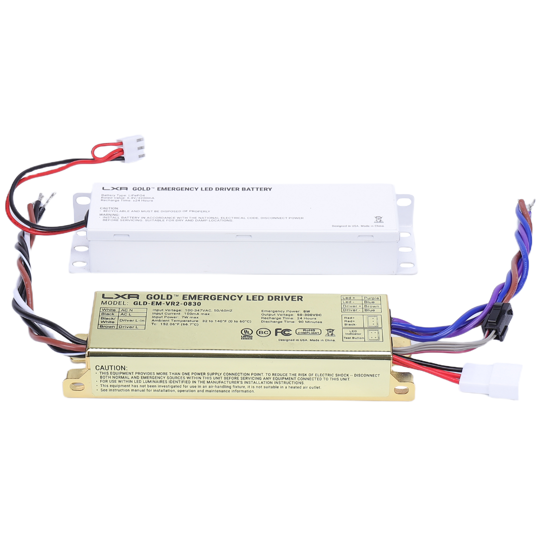 LED Emergency Battery Backup LED Driver – Wide-Range Output (VR2 Series), Self-Testing, UL 924 8
