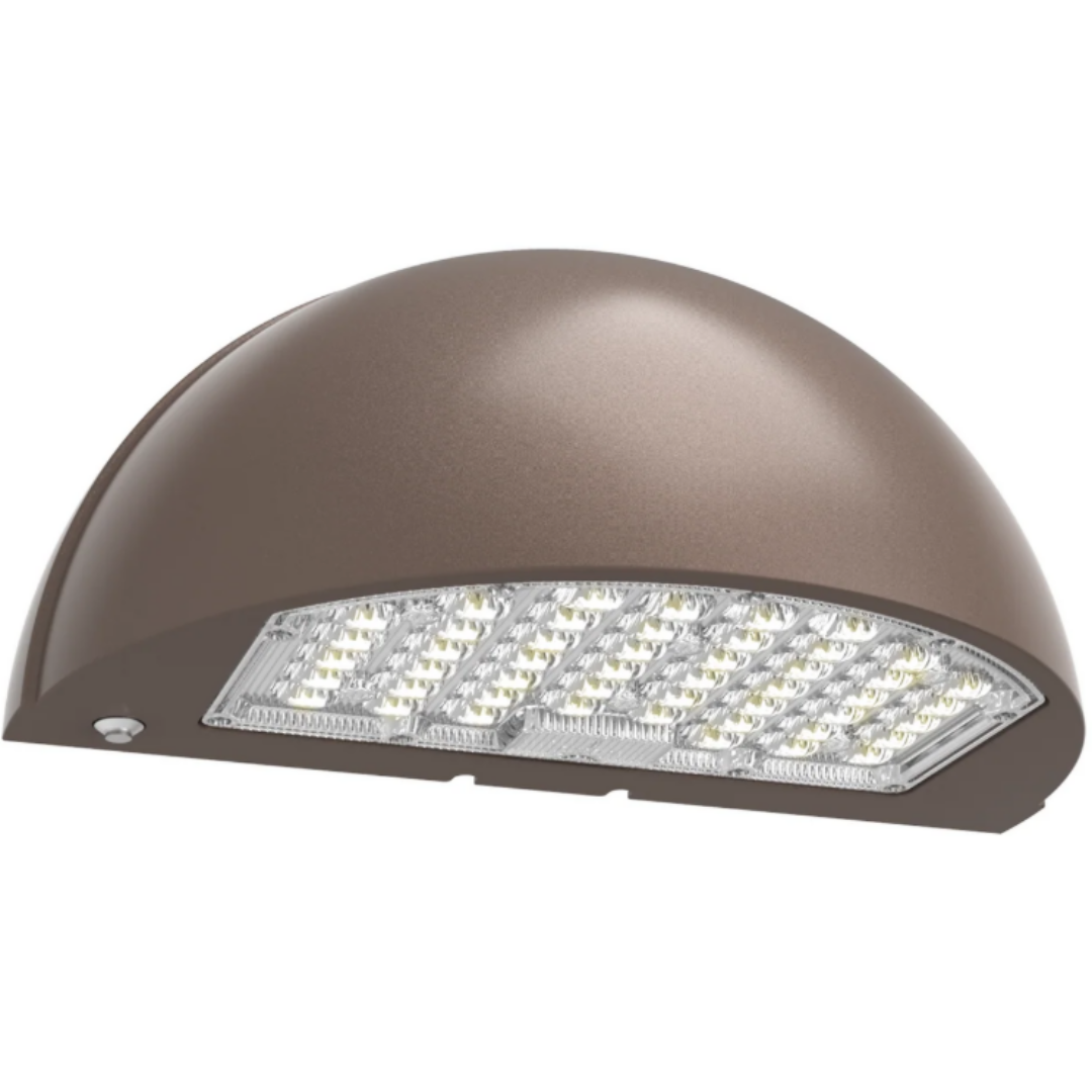 LED Half-Dome Wall Pack – Full Cutoff, Selectable Wattage & CCT, IP65
