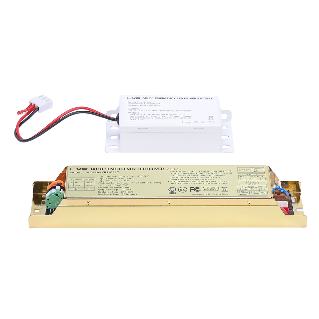 LED Emergency Battery Backup LED Driver – Wide-Range Output (VR2 Series), Self-Testing, UL 924 4