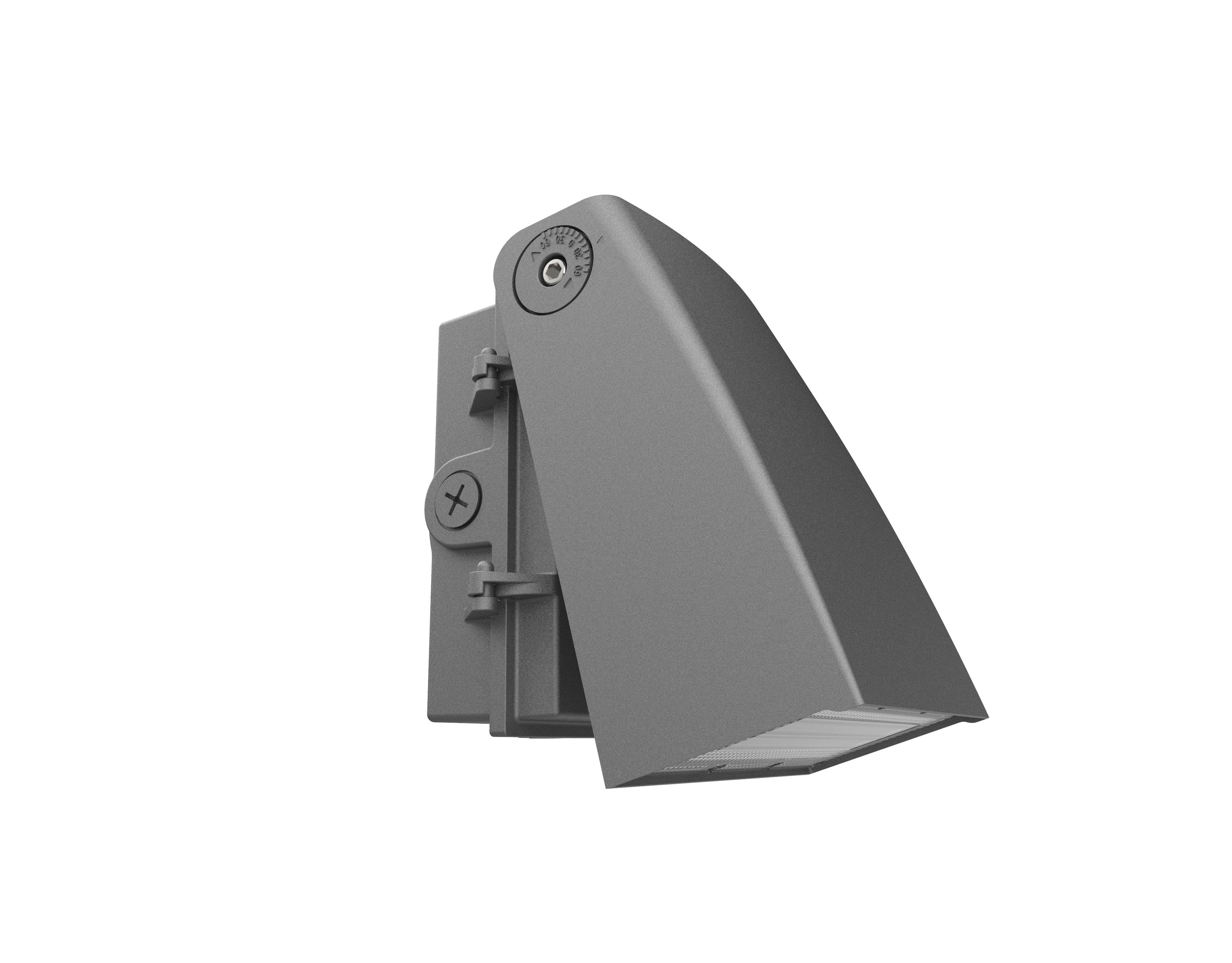 LED Adjustable Angle Wall Pack – Aimable Distribution, Selectable Wattage & CCT, DLC Premium 5