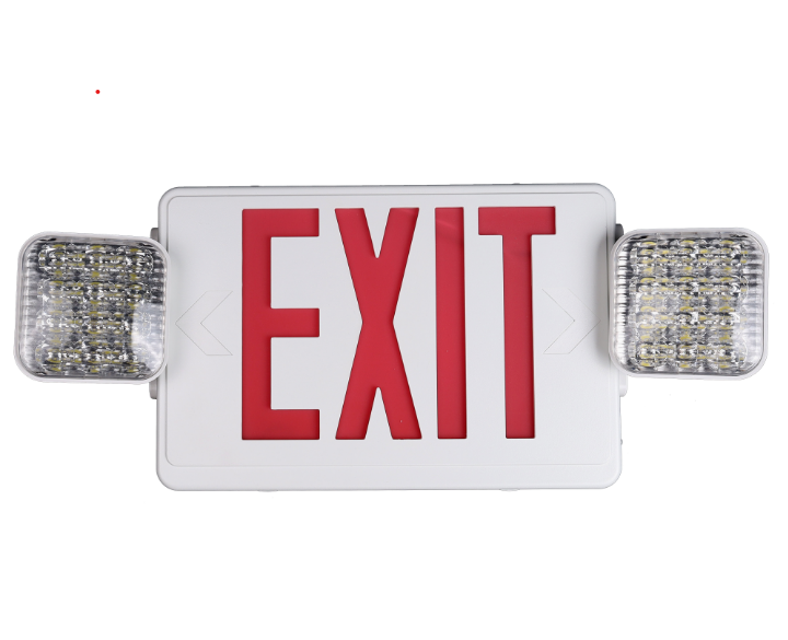 LED Exit Sign and Light Combo Red·F-EXHYC