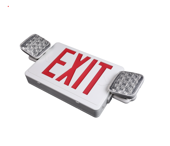 LED Exit Sign and Light Combo Red·F-EXHYC
