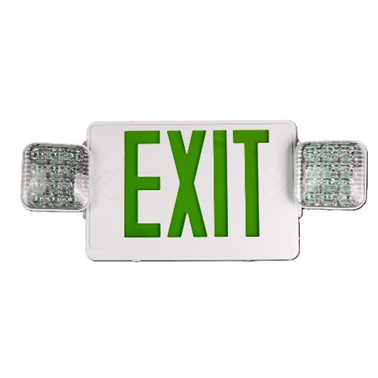 LED Exit Sign and Light Combo Red/Green·F-EXHYD