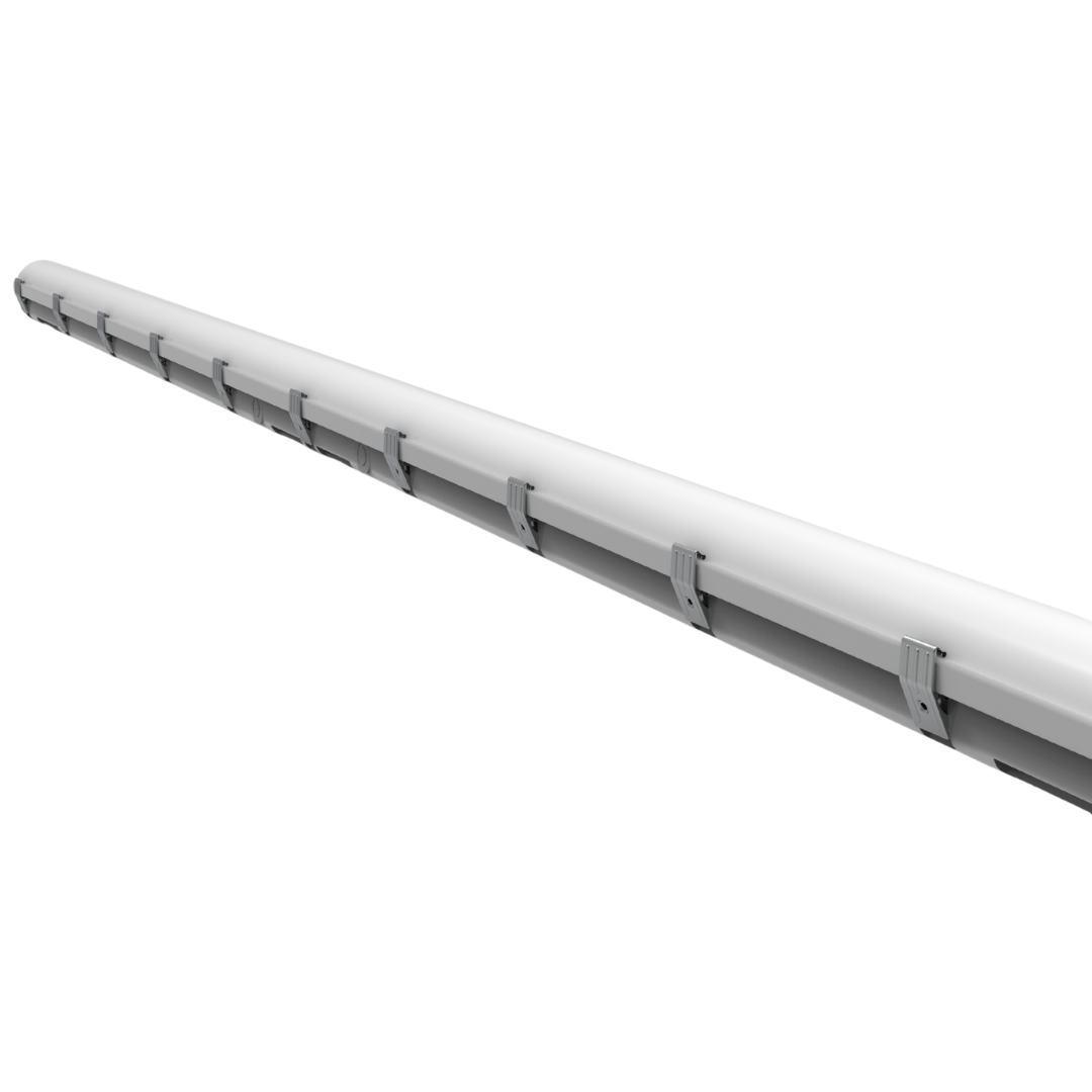 LED Vapor Tight Fixture – 8FT – 5-Wattage & 5-CCT Selectable, Wet Location, DLC Premium