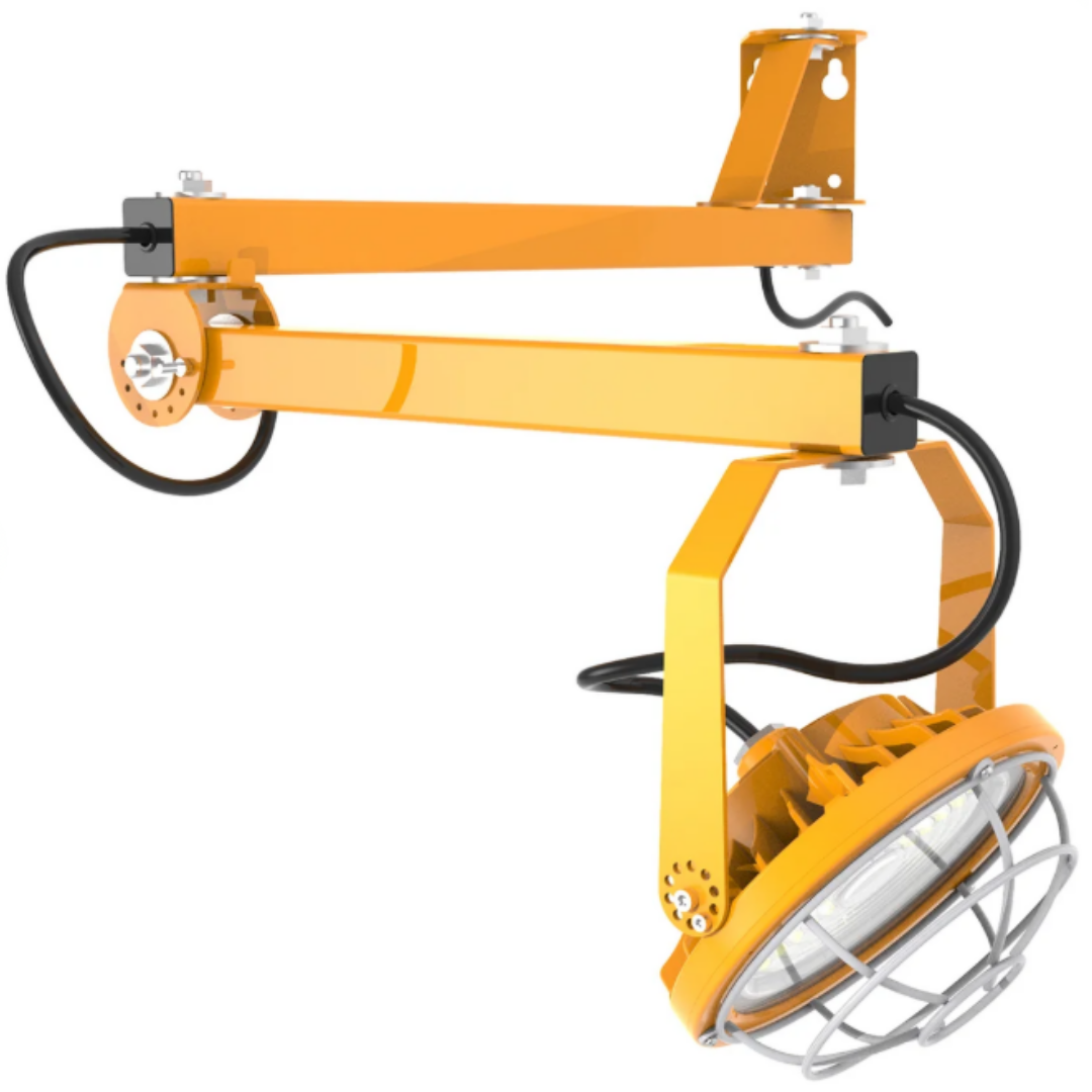 LED Loading Dock Light – Dual Arm Wall Mount, Adjustable Head, 30W