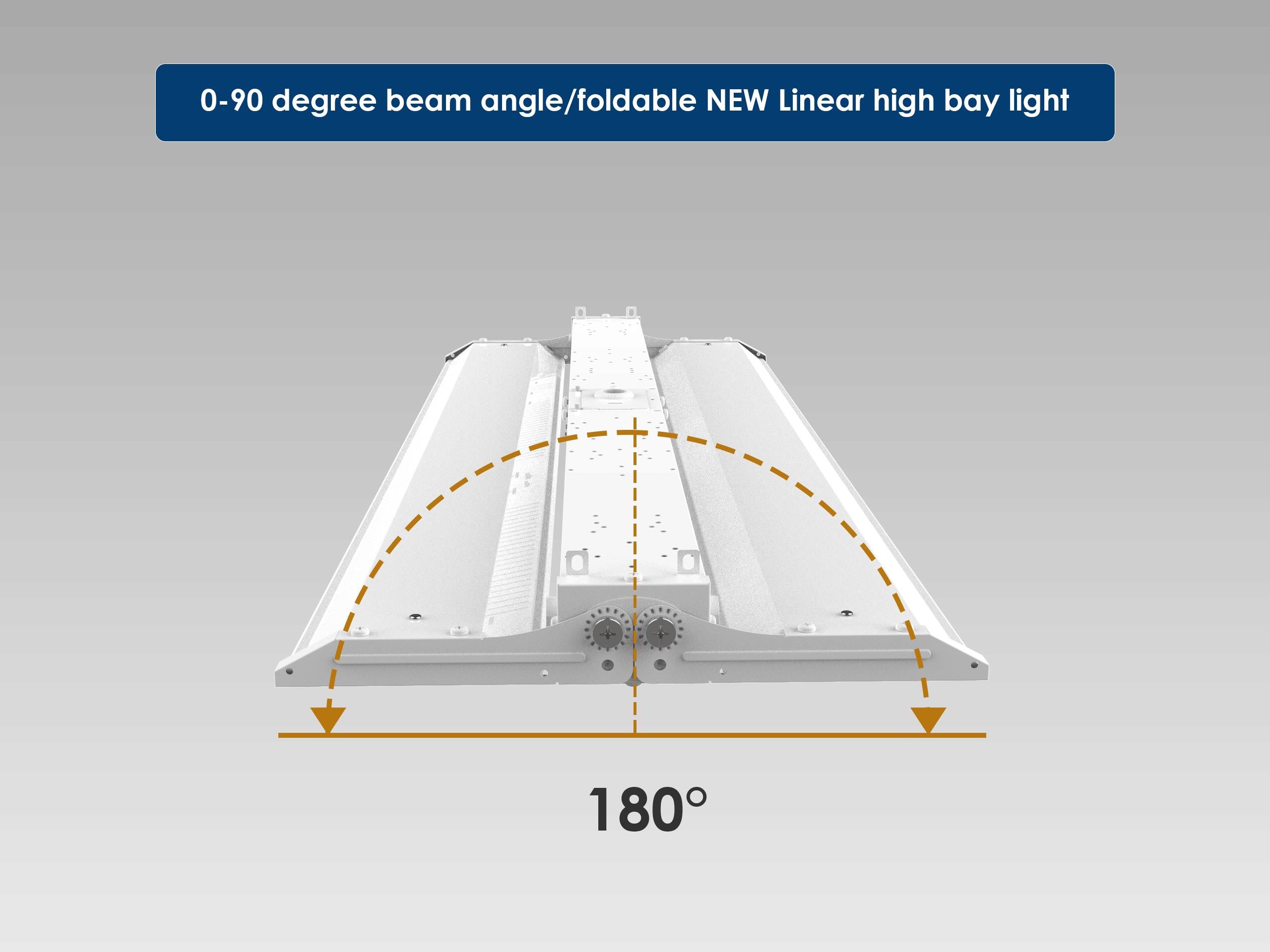 LED Linear High Bay – Foldable, Selectable Wattage & CCT 13