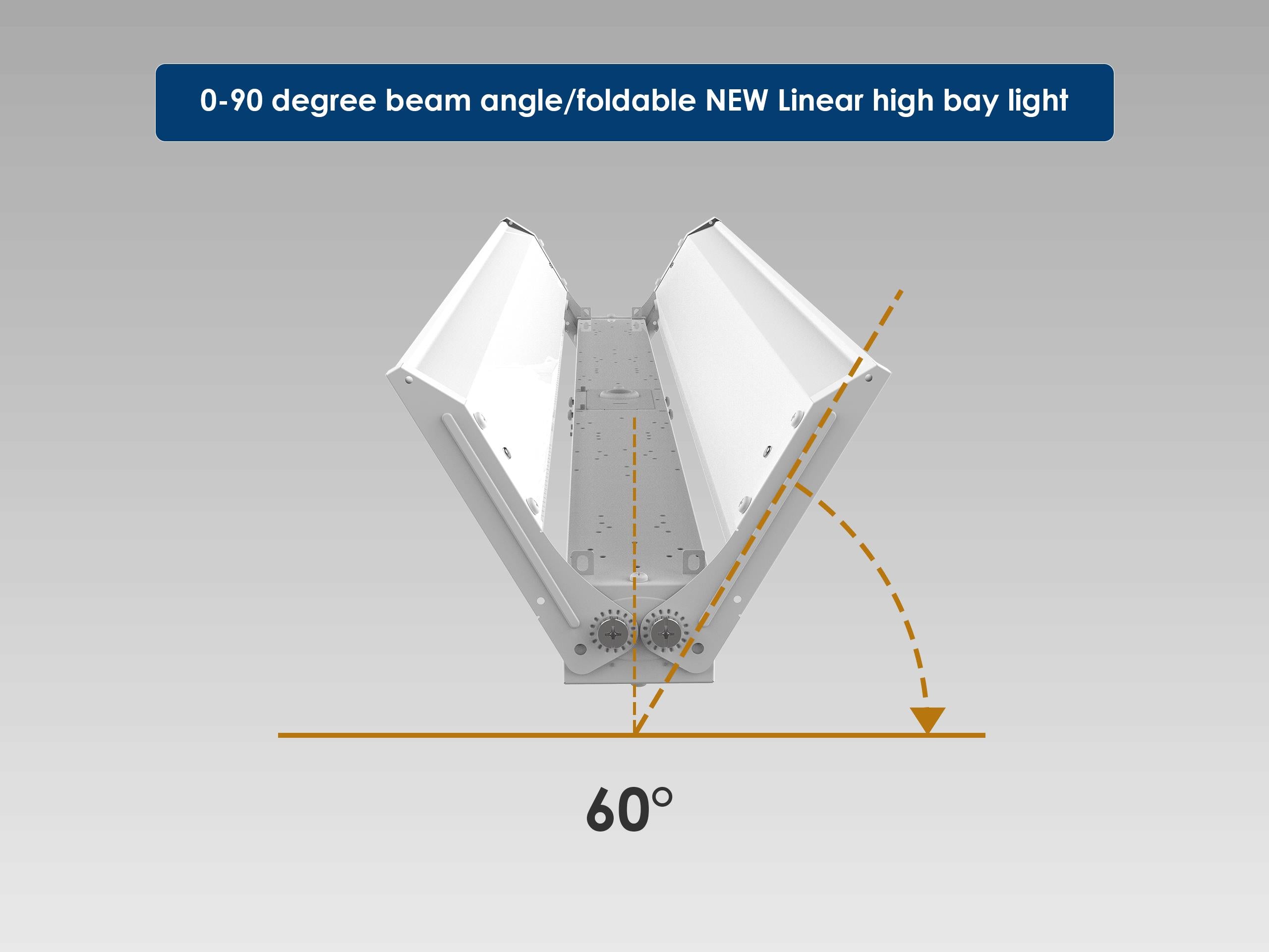 LED Linear High Bay – Foldable, Selectable Wattage & CCT 11
