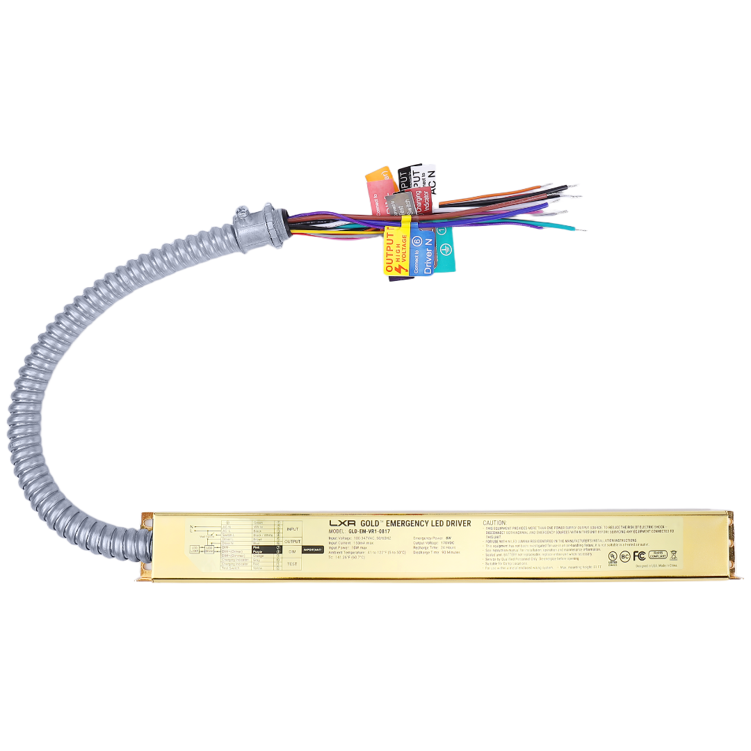 LED Emergency Battery Backup LED Driver – Fixed Output (VR1 Series), Self-Testing, UL 924