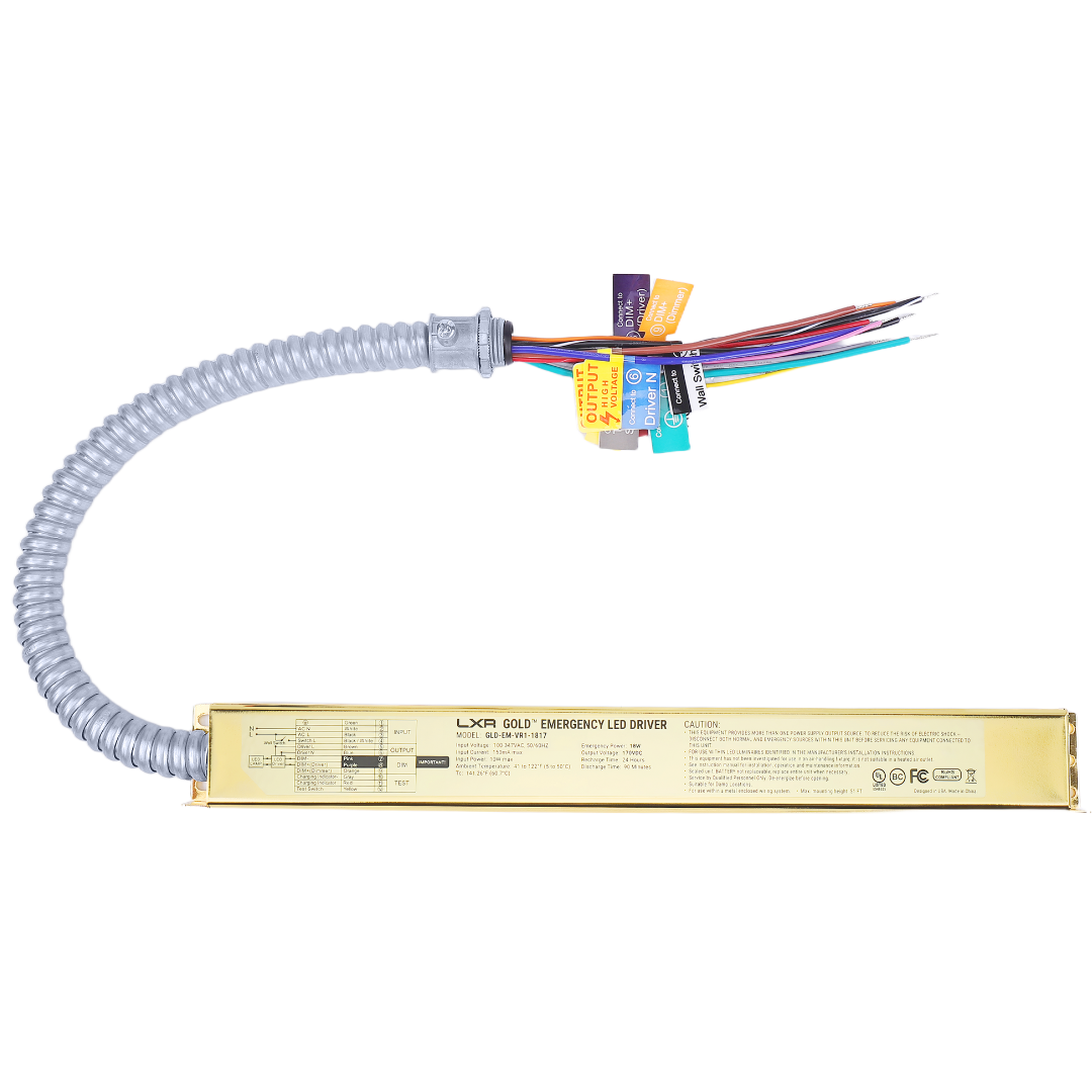 LED Emergency Battery Backup LED Driver – Fixed Output (VR1 Series), Self-Testing, UL 924 4