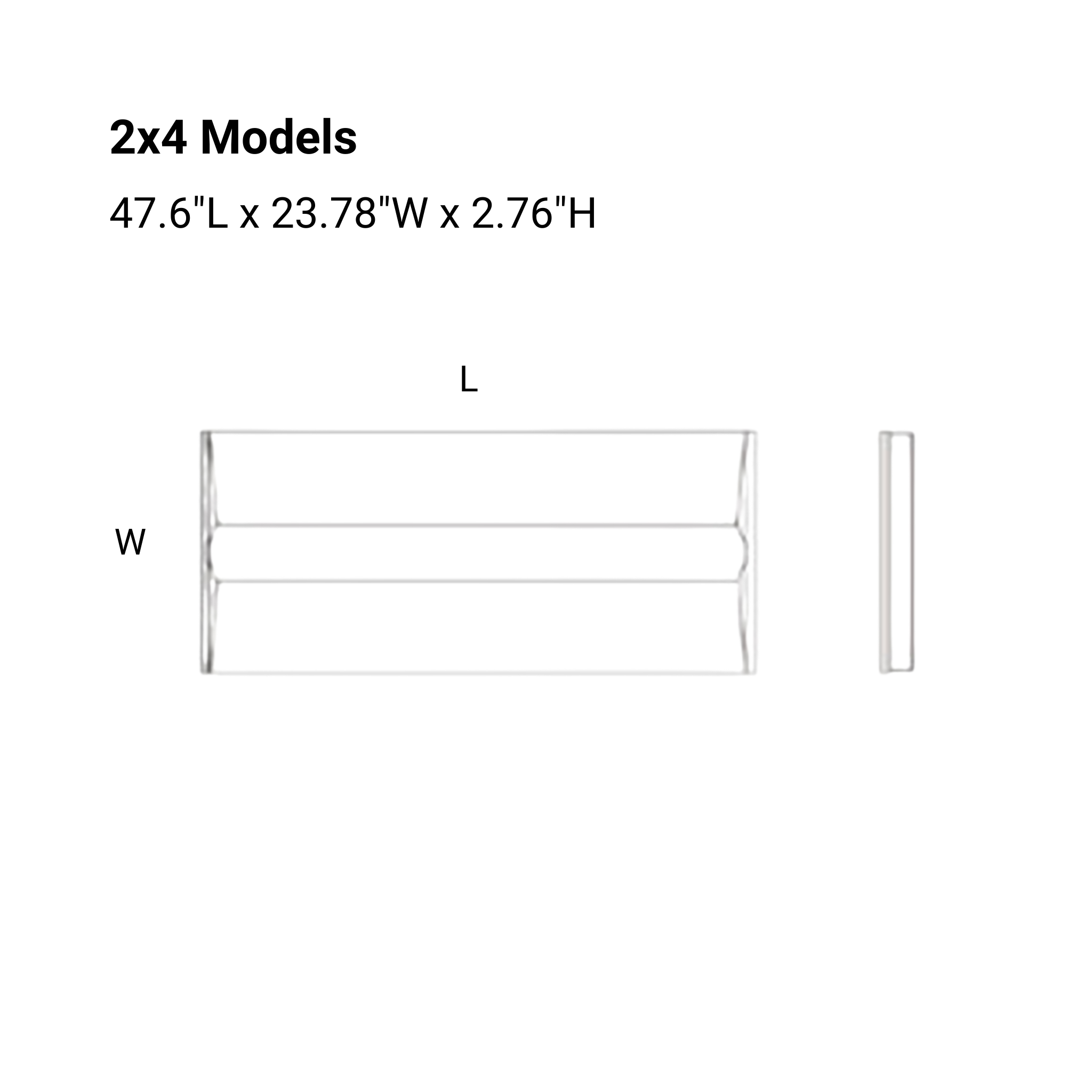 Troffer Light 2X4 50W Max 3-CCT F-TRTRC 4