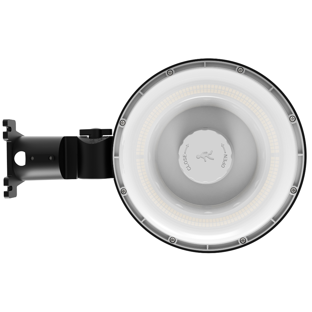 LED Area Light – Round Profile, Dusk-to-Dawn, Selectable or Fixed Wattage, Selectable CCT, 100W Max 9